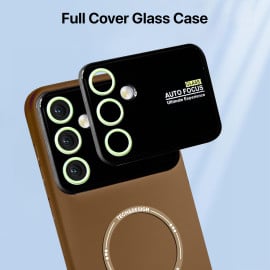 Vaku ® Samsung Galaxy S23 FE Silicon Polarized Texture Full Lens Protection Lens Protection Back Cover Case