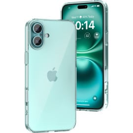 Vaku Luxos ® Apple iPhone 16 Plus Glassy Series Clear TPU Shockproof Scratch Resistant, Slim, Thin, Military-Grade Protection Back Cover