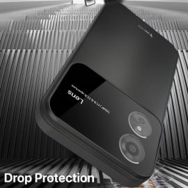 Vaku ® Oppo A17 Glazed Polarized Camera Lens Protector Shockproof Back Cover