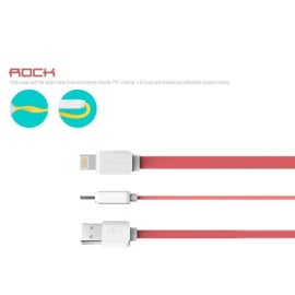 Rock ® Smart Safe Apple Lightning Port Flat Charging / Data Cable
