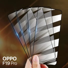 Dr. Vaku ® Oppo F19 Pro Soft Side Edge Ultra-Strong  Full Screen Tempered Glass - Front