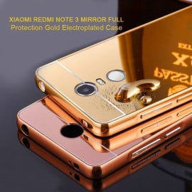 VAKU ®  Xiaomi Redmi Note 3 Mirror Full Protection Gold Electroplated Case