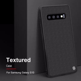 VAKU ® Samsung Galaxy S10 Carbon Fiber Twill Weave with PU Back Shell Back Cover