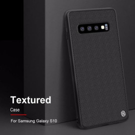 VAKU ® Samsung Galaxy S10 Plus Carbon Fiber Twill Weave with PU Back Shell Back Cover