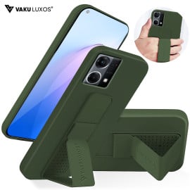 Vaku ® Oppo F21 Pro Harbor Grip Multi-Functional Magnetic Vertical & Horizontal Stand Case TPU Back Cover