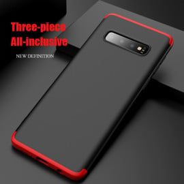 GKK ® Samsung Galaxy S10 3-in-1 360 Series PC Case Dual-Color Finish Ultra-thin Slim Front Case + Back Cover
