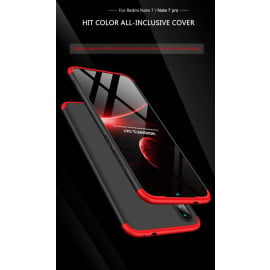 GKK ® Xiaomi Redmi Note 7 / Note 7 Pro 3-in-1 360 Series PC Case Dual-Colour Finish Ultra-thin Slim Front Case + Back Cover