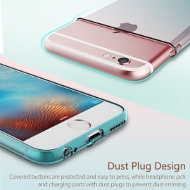 Rock ® Apple iPhone 6 / 6S Iris Dual Gradient Colour Finish with Full Transparent Display TPU Soft / Silicon Case