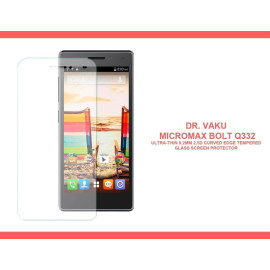 Dr. Vaku ® Micromax Bolt Q332 Ultra-thin 0.2mm 2.5D Curved Edge Tempered Glass Screen Protector Transparent