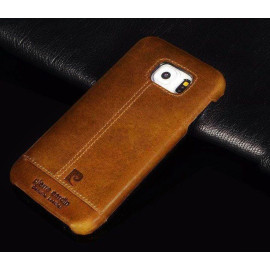 Pierre Cardin ® Samsung Galaxy S6 Edge Paris Design Premium Leather Case Back Cover