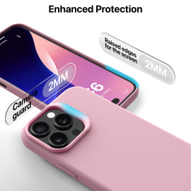 eller santé ® Apple iPhone 16 Pro Max Liquid Silicone Case: Shockproof Soft-Touch Back Cover | MagSafe Ready | Anti-Scratch Microfiber Lining