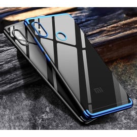 Vaku ® Xiaomi Redmi Note 6 Pro CAUSEWAY Series Electroplated Shine Bumper Finish Full-View Display + Ultra-thin Transparent Back Cover