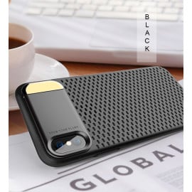 Joyroom ® Apple iPhone XS Perforated Heat Dissipation Series with inbuilt Aluminium Metal Stand Thin Case Back Cover