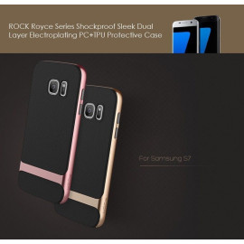 Rock ® Samsung Galaxy S7 Royle Case Ultra-thin Dual Metal Soft / Silicon Case