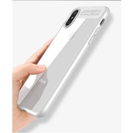 Vaku ® Apple iPhone X Kowloon Electroplated Edition Soft Silicone 4 Frames Plus Ultra-Thin Case Transparent Cover