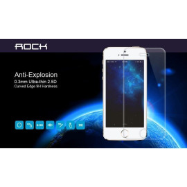 Rock ® Apple iPhone 5 / 5S / SE Anti-Explosion 0.3mm Ultra-thin 2.5D Curved Edge 9H Hardness Tempered Glass Screen Protector Transparent