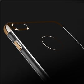 Shengo ® Apple iPhone 6 Plus / 6S Plus Piano Black Liner Series 2K Electroplated Finish Logo Display TPU Back Cover