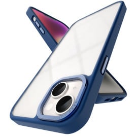 Vaku Luxos ® Apple iPhone 14 Plus Translucent Matte Armor Slim Protective Metal Camera Case Back Cover
