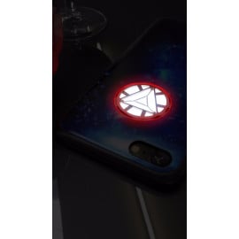 VAKU ® Apple iPhone X / XS LED Light Ring  Glow Logo 3D Designer Case Back Cover