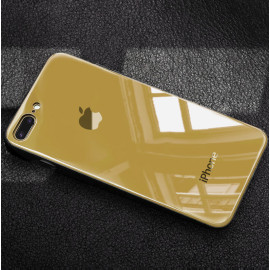 Vaku ® Apple iPhone 8 Plus Club Series Ultra-Shine Luxurious Tempered Finish Silicone Frame Thin Back Cover