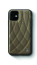 Mercedes Benz ® Apple iPhone 11 Bow Line Quilted Perforated Leather Back Cover