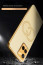 Vaku ® Vivo Y21e Skylar Leather Pattern Gold Electroplated Soft TPU Back Cover