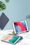 Vaku ® For Apple iPad Mini 4 / Mini 5 Aniline Texture Series 360 Degree shock-proof Water-resistant Magnetic Stand Flip Cover with Pencil Holder