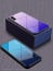 Vaku ® Apple iPhone X Optical zoom Series Glass Ultra-Shine Luxurious Tempered Finish Silicone Frame Thin Back Cover