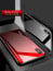 Vaku ® Apple iPhone X Optical zoom Series Glass Ultra-Shine Luxurious Tempered Finish Silicone Frame Thin Back Cover