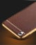 VAKU ® VIVO Y51 L Leather Stitched Gold Electroplated Soft TPU Back Cover