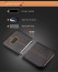 Vaku ® Samsung Galaxy A8 Lexza Series Double Stitch Leather Shell with Metallic Logo Display Back Cover