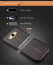 Vaku ® Samsung Galaxy J2 (2016) Lexza Series Double Stitch Leather Shell with Metallic Logo Display Back Cover