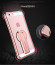 MeePhone ® For Apple iPhone 5 / 5S / SE Metal Electroplated Bumper with FullView Transparent Finish + inbuilt Kickstand Back Cover
