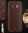 Vaku ® Samsung Galaxy S8 Plus Vertical Leather Stitched Gold Electroplated Soft TPU Back Cover