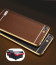 VAKU ® OPPO NEO 7 Leather Stiched Gold Electroplated Soft TPU Back Cover