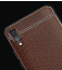 Vaku ® Vivo X21 Leather Stitched Gold Electroplated Soft TPU Back Cover