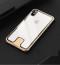 Vaku ® Apple iPhone X / XS Metal Slider Toughened Glass Finish Back Cover