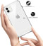 Vaku ® Compatible For iPhone 11 Hammer Series Transparent Anti-Drop 4-Corner 360° Protection Full Transparent TPU Back Cover Transparent