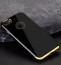 i-Smile ® Apple iPhone 7 Plus Piano Black Bould Series 2K Electroplated Finish Logo Display TPU Back Cover