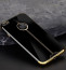 Shengo ® Apple iPhone 7 Piano Black Liner Series 2K Electroplated Finish Logo Display TPU Back Cover