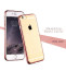 MeePhone ® For Apple iPhone 6 / 6S Noble Series Metal Electroplating Bumper Transparent Back Cover