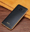 VAKU ® Samsung J7 Prime European Leather Stitched Gold Electroplated Soft TPU Back Cover