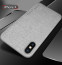 Vaku ® Apple iPhone X Luxico Series Hand-Stitched Cotton Textile Ultra Soft-Feel Shock-proof Water-proof Back Cover