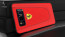 Ferrari ® Samsung S8 Official 599 GTB Logo Double Stitched Dual-Material Pure Leather Back Cover