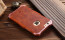 R-JUST ® Apple iPhone 6 / 6S Rosewood Shockproof Aluminium Metal+Wooden Bumper with Leather Veneer Back Cover