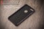 Vaku ® Apple iPhone 7 Lexza Series Double Stitch Leather Shell with Metallic Logo Display Back Cover