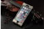 Armor King ® Apple iPhone 6 Plus / 6S Plus Iron Man Dual Window Stainless Steel Shell Riveted Leather+Metal Stand Flip Cover