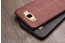 Vaku ® Samsung Galaxy J7 (2016) Lexza Series Double Stitch Leather Shell with Metallic Logo Display Back Cover