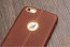 Vorson ® Apple iPhone 6 / 6S Lexza Series Double Stitch Leather Shell with Metallic Logo Display Back Cover
