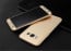 i-Paky ® Samsung Galaxy J7 (2016) 360 Full Protection Metallic Finish 3-in-1 Ultra-thin Slim Front Case + Tempered + Back Cover